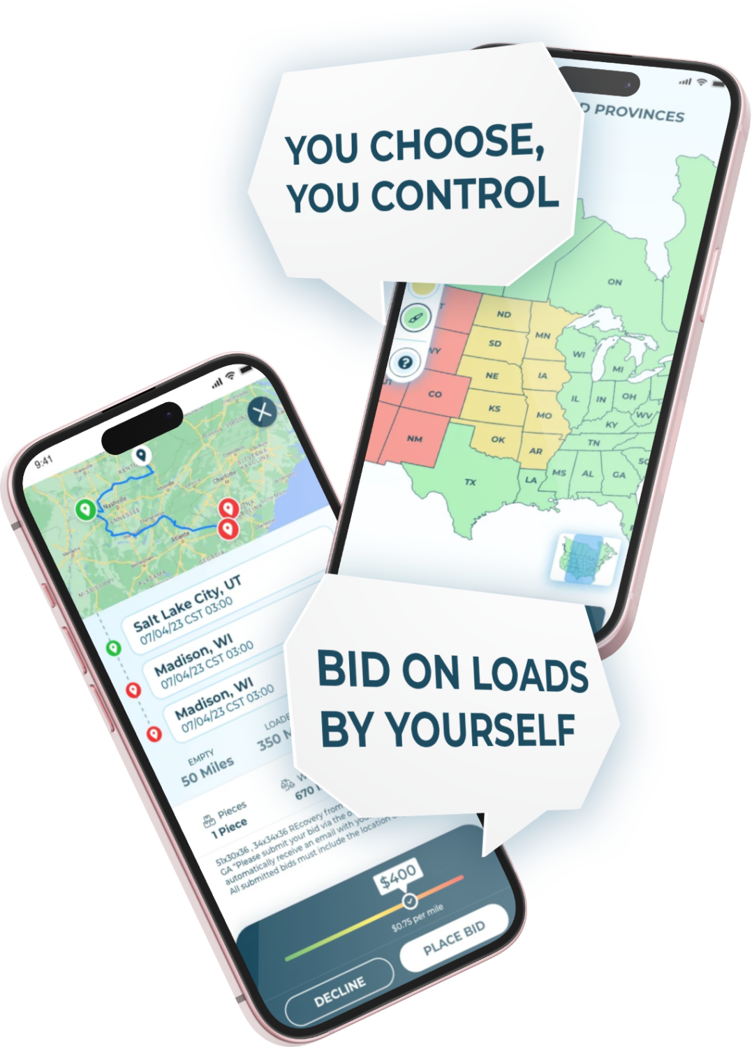 BID ON LOADS BY YOURSELF