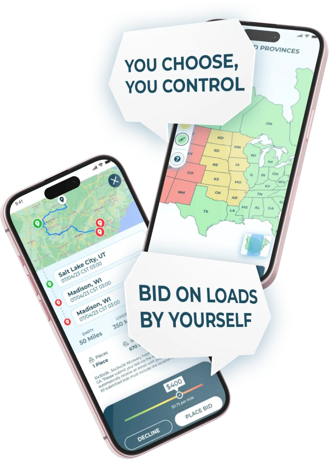 BID ON LOADS BY YOURSELF